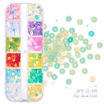 Mix Size Circle Dot Pearl Fantasy Glitter Sequin