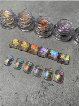 Customized LOGO available Super Sparkle WK 25Color Code Auroral Opal Chameleon Flakes