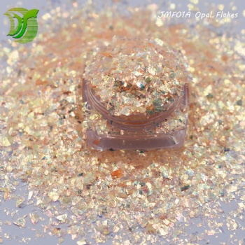 JMF-12 Colors Opal Flakes Rainbow Iridescent Nail Art Decoration Glitter Sequin