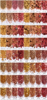 Mixed Sizes Holographic Laser Ranbow Metallic Nail Glitter Powder